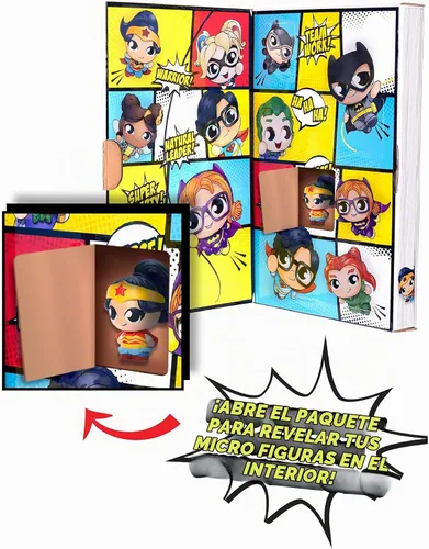 Vista 2 de DC Comics Minis, paquete de 12 Micros, figuras coleccionables de 1.5 pulgadas (muñecas, juguetes), exclusivo de Amazon