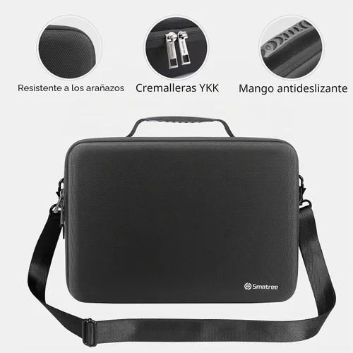 Vista 8 de Smatree Funda rígida para laptop para Galaxy Book4 Edge de 14 pulgadas Negro