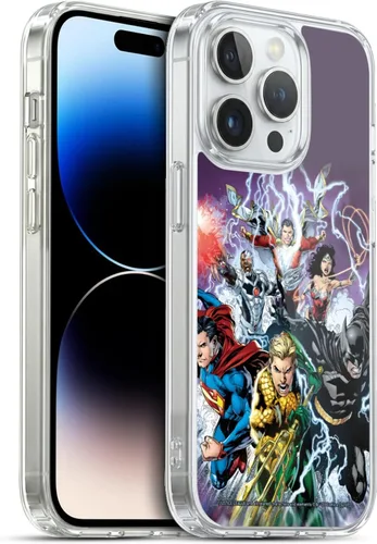 Vista 64 de Head Case Designs Funda de gel con licencia oficial de la Liga de la Justicia DC Comics #10 Darkseid War Comic Book Cover