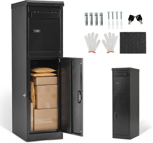 Vista 11 de IRONMAX Cajas de entrega de paquetes de acero resistente para exteriores