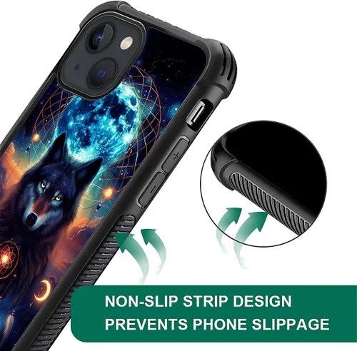 Vista 1000 de Funda compatible con iPhone 15, diseño de elefantes africanos, diseño increíble a prueba de golpes, antiarañazos, carcasa trasera de policarbonato