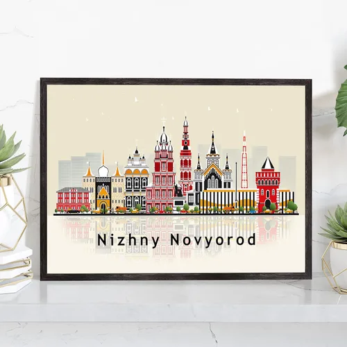 Vista 12 de Pera Print ADANA - Póster de Adana Turquía, ilustración de horizonte urbano de ciudad, póster moderno de pavo, impresión de paisaje urbano y punto