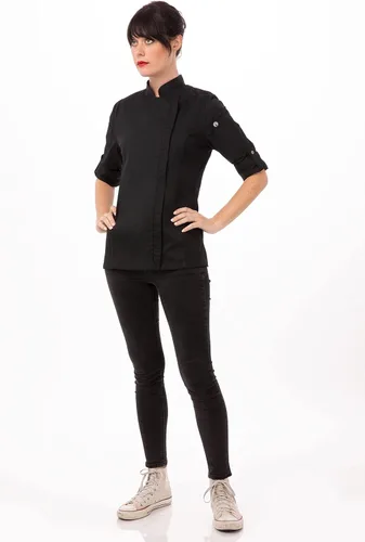 Vista 4 de Chef Works Abrigo de chef Hartford para mujer