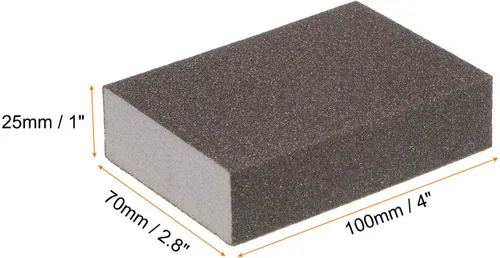 Vista 3 de HARFINGTON Bloques de esponja de lijado de grano medio, bloque de lijado de espuma de grano 180-240 para pulir la cocina, paneles de yeso de madera