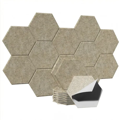 Vista 12 de Paneles acústicos, Magrowill, paquete de 12 paneles de pared insonorizados, paneles acústicos de alta densidad absorbentes de sonido
