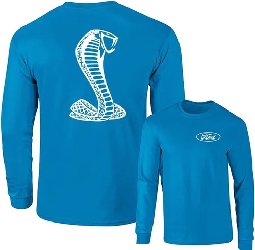 Vista 7 de Ford Mustang American White Snake Camiseta de manga larga F&B Negro