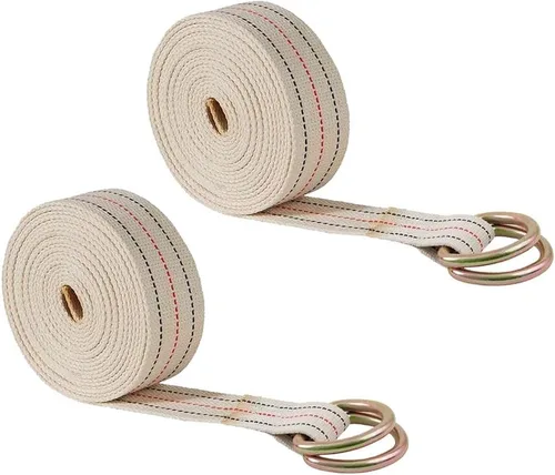 Vista 11 de Mytee Products Paquete de 2 correas móviles de piano de 2 pulgadas x 20 pies con hebilla de rodillo, hecha de correas de algodón