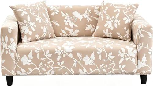 Vista 8 de Funda estampada para sofá, funda elástica para sofá, protector de sofá para sofá de 3 plazas, funda elástica para sofá con 1 funda de almohada