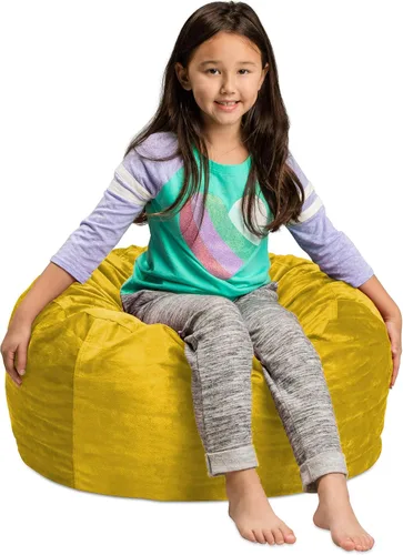 Vista 7 de Saco de sofá – Puff de felpa ultra suave para niños, con espuma viscoelástica y funda de micro-gamuza, mueble rellenos de espuma y accesorios