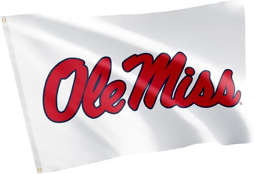 Vista 9 de Desert Cactus Bandera de los rebeldes de la Universidad de Mississippi Ole Miss U of M Banners 100% poliéster para interiores y exteriores, banderas