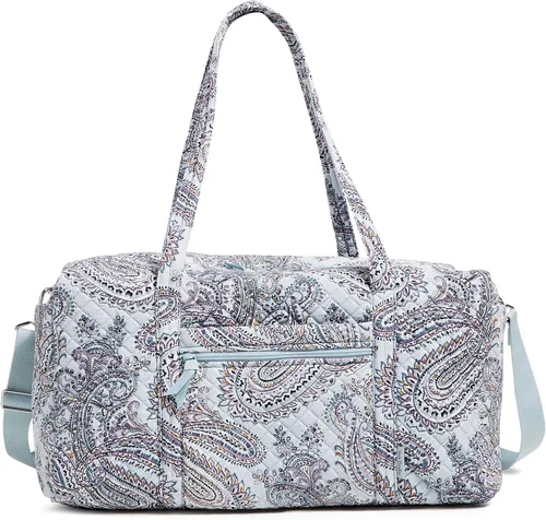 Vista 16 de Vera Bradley - Bolsa de viaje grande de algodón para mujer, Talla única Bees Navy - Algodón reciclado