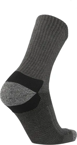 Vista 5 de Chill Boys Calcetines de bambú para hombre, 2 pares de calcetines de bambú que absorben la humedad, color gris, de peso medio