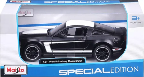 Vista 7 de Maisto M31269 Ford Mustang - Coche coleccionable a escala 1:24, color negro mate