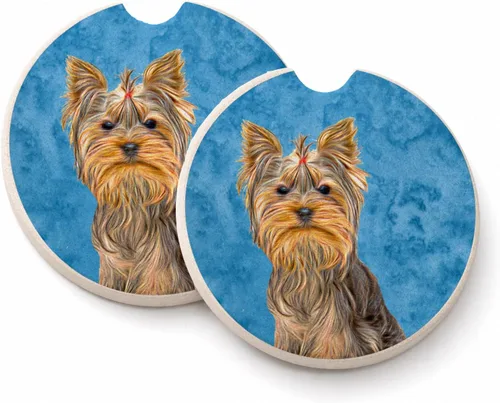 Vista 33 de Caroline's Treasures SS4767-BUCARC - Juego de 2 portavasos para automóvil, diseño de bulldog inglés, absorbentes para automóvil, portavasos