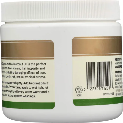 Vista 3 de Spectrum Essentials Aceite de coco orgánico, sin refinar, 15 onzas (paquete de 3)