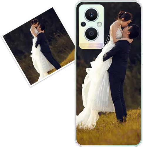 Vista 128 de Funda personalizada compatible con Oppo A1 Pro, fundas de teléfono personalizadas con imagen de foto, imagen de texto, cubierta transparente