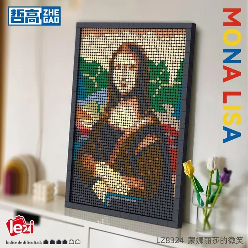 Vista 2 de Samyblocks Juego de 3624 piezas de bloques de construcción de retratos
