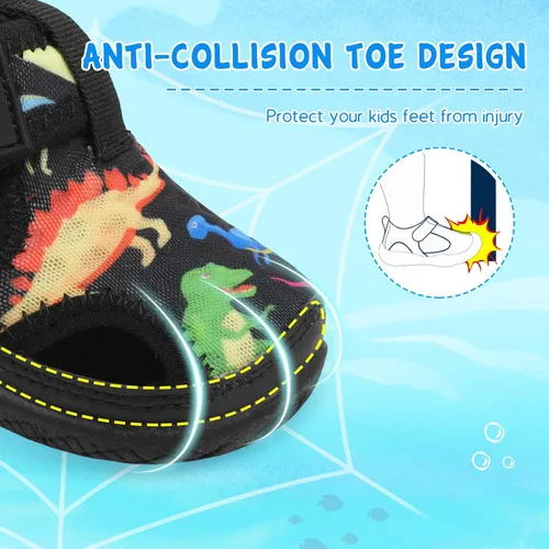 Vista 3 de Besroad Qucik Dry Sport - Sandalias de agua para niños y niñas, antideslizantes, calcetines acuáticos, zapatos de natación