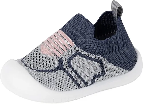 Vista 31 de Zapatos de bebé Pantuflas para niños pequeños, calcetines para niños y niñas, suela antideslizante