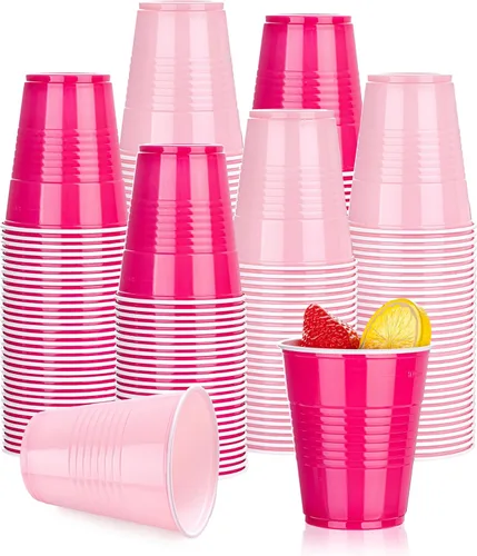 Vista 24 de WELLIFE 50 vasos de plástico dorados de 12 onzas, tazas de fiesta A-Oro