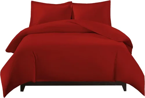 Vista 4 de Royal Hotel Bedding Funda de edredón de 500 hilos, 100% algodón, cierre de botón, suave y fresco, juego de funda de edredón de 2 piezas, tamaño Negro