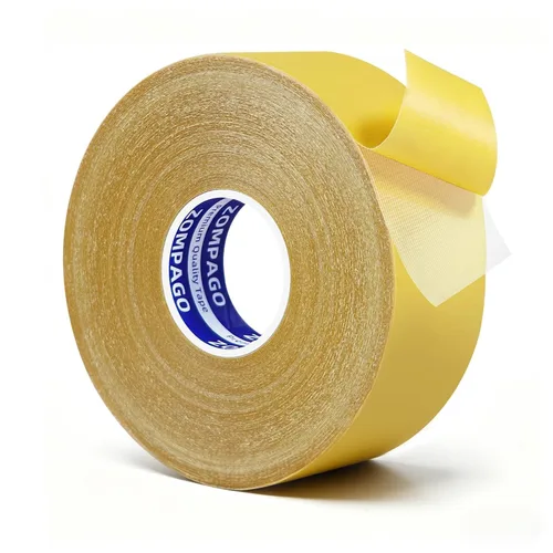 Vista 9 de ZOMPAGO Cinta de doble cara resistente (1.18 pulgadas x 9.84 pies), cinta de montaje nano transparente, tiras adhesivas impermeables de dos caras
