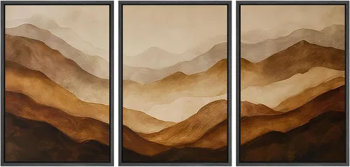 Vista 94 de SIGNWIN Lienzo enmarcado para pared, juego de arte sereno de pantanos con humedales verdes e ilustraciones de agua tranquila, arte moderno