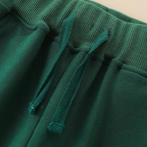 Vista 3 de GFQLONG Paquete de 3 pantalones deportivos elásticos con cordón para bebé, de algodón, dinosaurio, con bolsillos