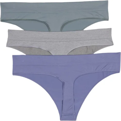 Vista 3 de adidas Tanga sin costuras para mujer, paquete de 3