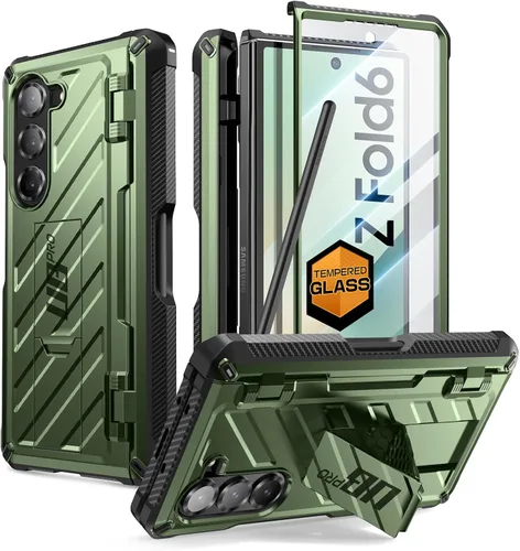 Vista 19 de SUPCASE Unicorn Beetle Pro Series - Funda para Samsung Galaxy Z Fold 3 5G (2021), carcasa resistente de doble capa de cuerpo completo con protector