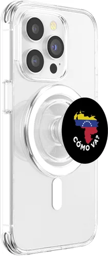 Vista 3 de Venezuela Flag Cómo Va Venezuelan What's Up PopSockets MagSafe PopGrip for iPhone