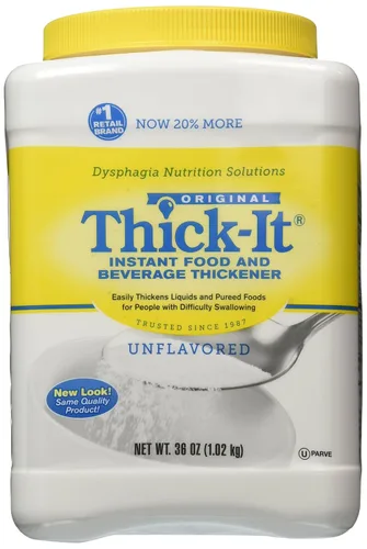 Vista 5 de Thick-It Bote espesante de bebidas de alimentos originales, 36 onzas Thickening powder for dysphagia; dissolves instantly in hot or cold food &