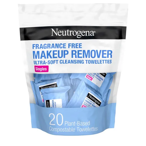 Vista 9 de Neutrogena Toallita de limpieza facial individual, toallitas faciales diarias para eliminar la suciedad, aceite, maquillaje y máscara impermeable