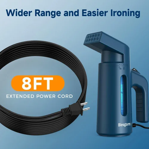 Vista 6 de Vaporizador para Ropa 700W, Vaporizador de Doble Fila, Tanque de Agua de Gran Capacidad de 180ML, Vaporizador de Ropa de Calentamiento Rápido de 40S