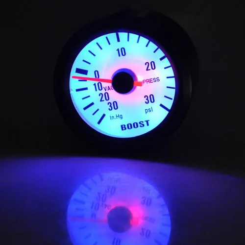 Vista 3 de ESUPPORT Coche 2 "2.047 in Turbo Boost Gauge Meter Psi Puntero Azul Luz LED