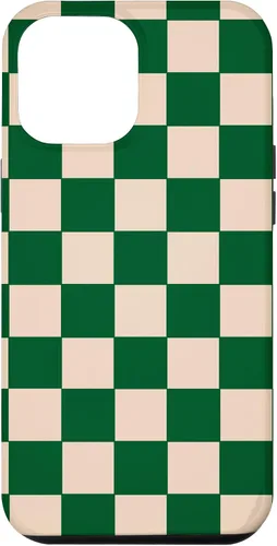 Vista 26 de Funda de tablero de ajedrez a cuadros blanco crema verde para iPhone 17