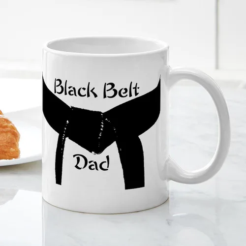 Vista 5 de CafePress Black Belt Dad - Taza de café de cerámica de 11 oz (11.0 fl oz)