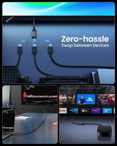 Vista 6 de Silkland Extensor HDMI 8K 2.1, 8K@60hz 4K@120hz Cable de extensión HDMI