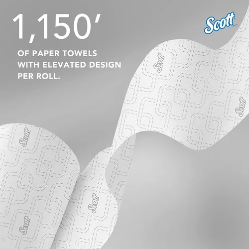 Vista 10 de Scott Professional Toallas de papel duro de alta capacidad, a granel (25700), enrolladas duras, diseño elevado, bolsillos de absorción, blanco