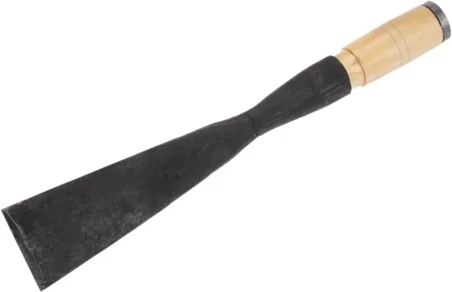 Vista 3 de HARFINGTON Cincel de madera recto de 2 pulgadas, hoja de borde biselado, herramientas manuales para carpintería con mango redondo para tallar muebles