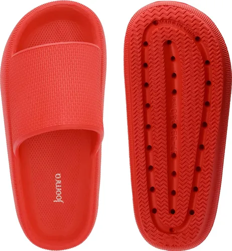 Vista 6 de Joomra - Sandalias acolchadas tipo pantuflas para mujeres y hombres, antideslizantes, de secado rápido, sandalias para baño, con suela gruesa