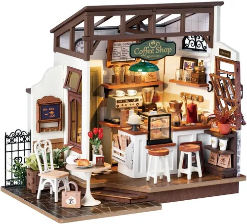 Vista 13 de Rowood Kit de Casa en Miniatura, Kits de Casa de Muñecas en Miniatura de Invernadero DIY para Adultos, Miniaturas de Mayberry Street, Artesanías