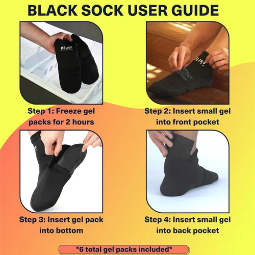 Vista 9 de Relief Genius - Calcetines de terapia de frío y guantes fríos para neuropatía de quimioterapia, paquete de cuidado de quimioterapia para mujeres
