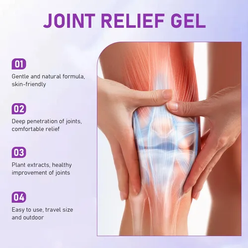 Vista 5 de 2 unidades de gel morado para articulaciones, crema de masaje calmante para alivio morado, actividades articulares en todo el cuerpo, alivia