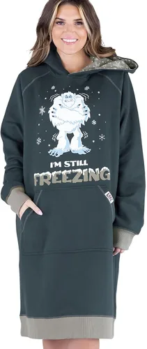 Vista 80 de Lazy One Sudadera con capucha de gran tamaño, ropa de dormir cómoda, vestido de suéter para mujer