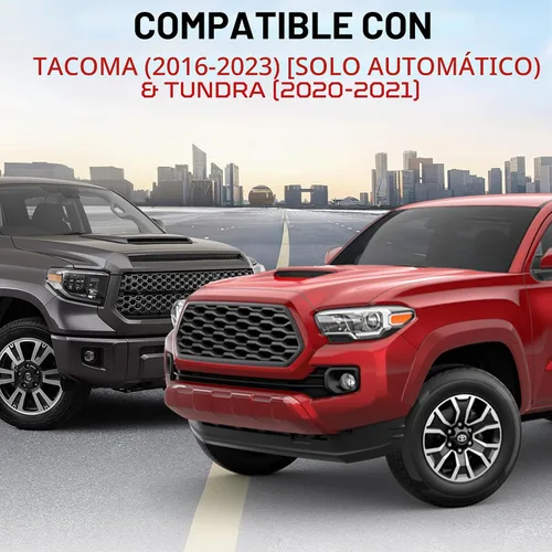 Vista 2 de Anillo de botón de arranque para Tacoma 2016-2023 / Tundra 2020-2021 - Negro