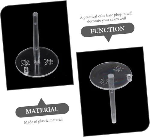 Vista 3 de FUOYLOO Soporte de fijación para decoración de pasteles de grado alimenticio, uñas de plástico para hornear y decorar manualidades, organizador