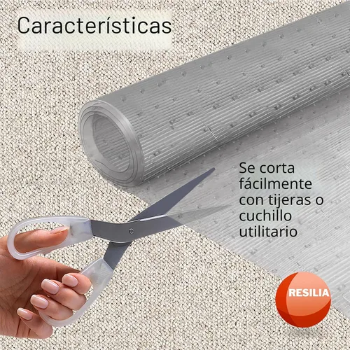 Vista 7 de RESILIA Alfombra para Alfombras de Fibra Corta - Protección Antideslizante para Alfombras y Tapetes, Tapetes de Vinilo Transparente Lavables, 27