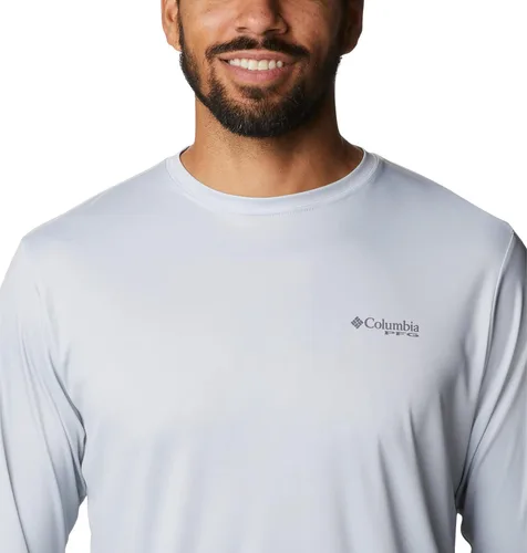 Vista 4 de Columbia Terminal Tackle PFG - Bandera para hombre grande y alto con bandera LS, gris fríopez GA, talla L B&T
