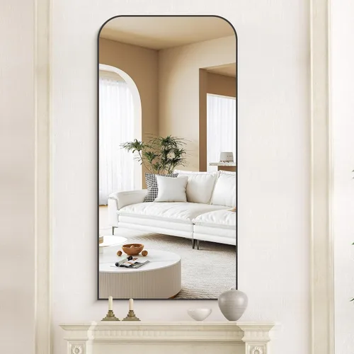 Vista 13 de COFENY Espejo de baño, espejo rectangular negro de 16 x 24 pulgadas para montar en la pared con marco delgado, espejos de tocador de baño para sobre